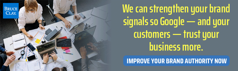 Schedule a free consultation with Bruce Clay now.